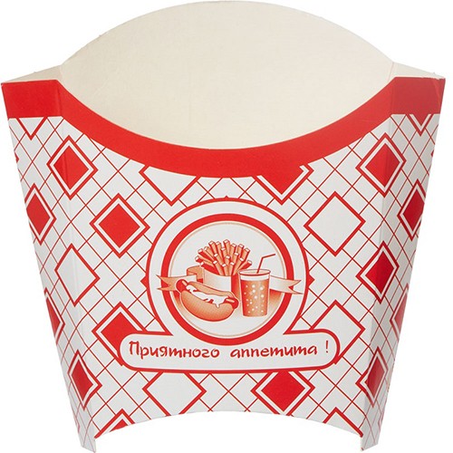 Коробка для картофеля фри 34x75x100 мм малая