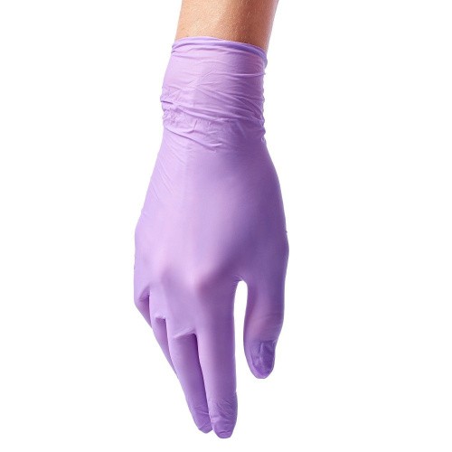 Перчатки нитриловые смотровые КОМПЛЕКТ 100 пар (200 шт.), размер M (средний)