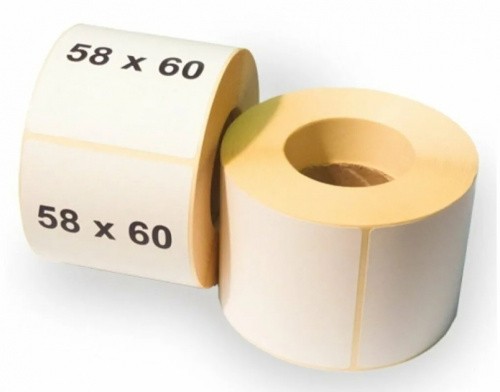 Этикетки 58х60 мм (500) ПГЛ вт 40 (60 шт/кор),