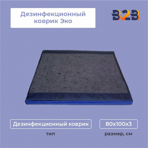 Дезинфекционный коврик Эко, 80х100х3 см